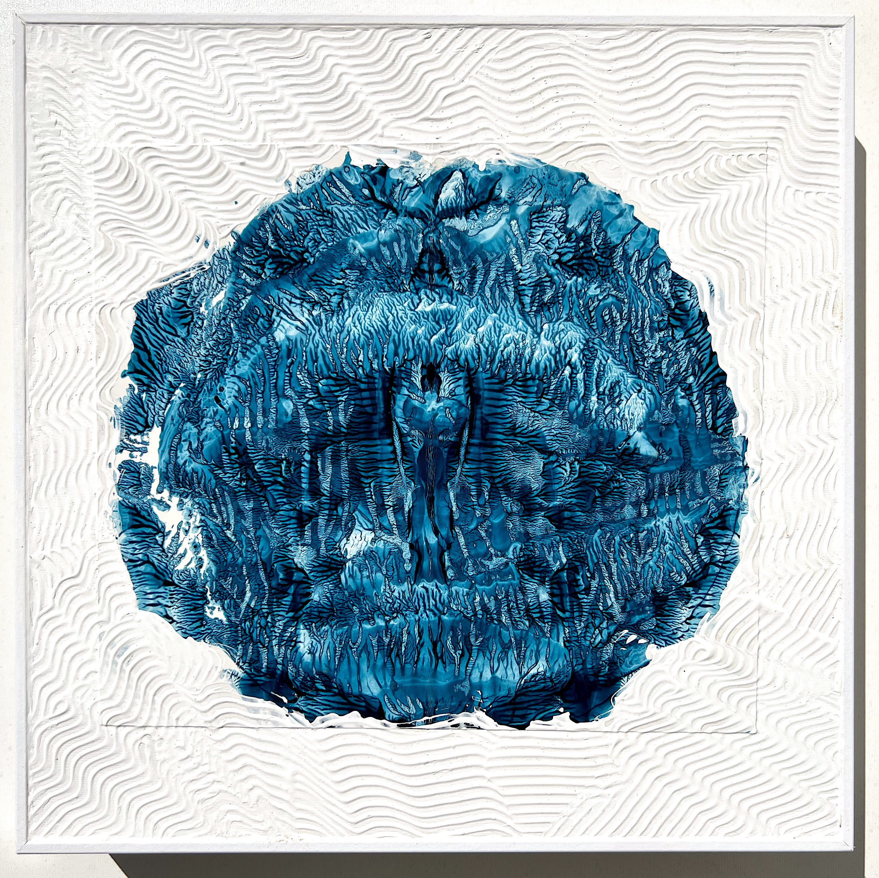 Duralit Üzerine Akrilik 35x35cm Daire 2024